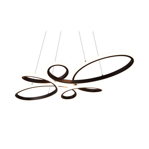 Черно висящо LED осветително тяло Fly - Trio-image-4