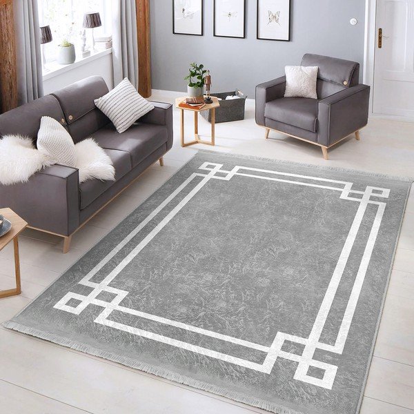 Сив килим 160x230 cm - Mila Home-image-3