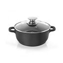 Pfluon Granit тенджера с незалепващо покритие и стъклен капак , ⌀ 20 cm Grande - Orion