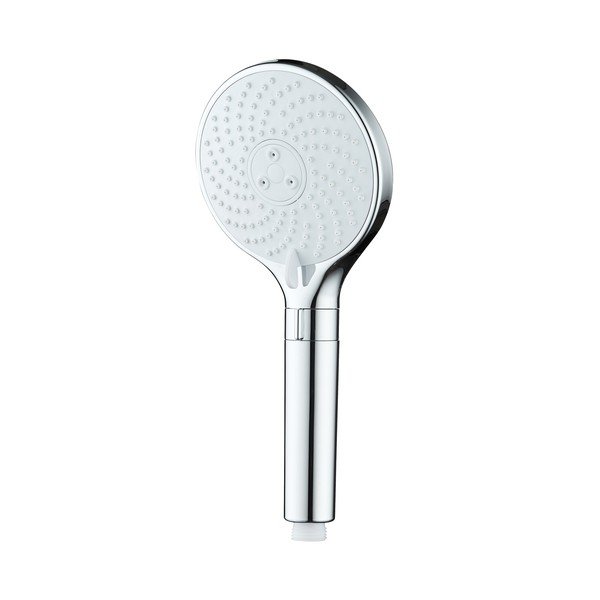 Пластмасова душ глава в блестящо сребрист цвят ø 12 cm Water Saving – Wenko-image-3