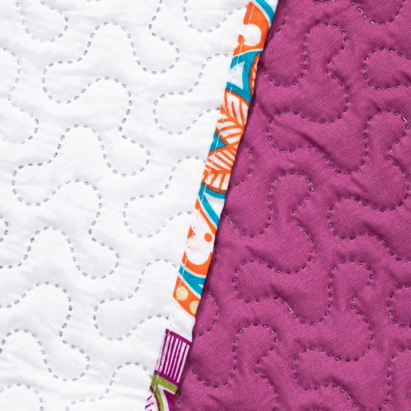 Двустранна покривка за легло от микрофибър в цвят фуксия , 170 x 270 cm Bibi - DecoKing-image-4