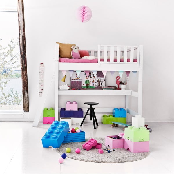 Светлосиня квадратна кутия за съхранение - LEGO®-image-2