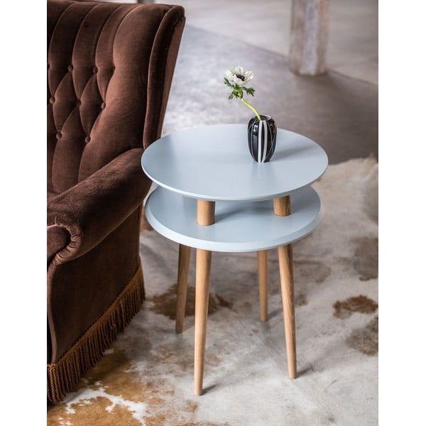 Тъмно сива маса за кафе UFO, Ø 45 cm Ufo - Ragaba-image-2