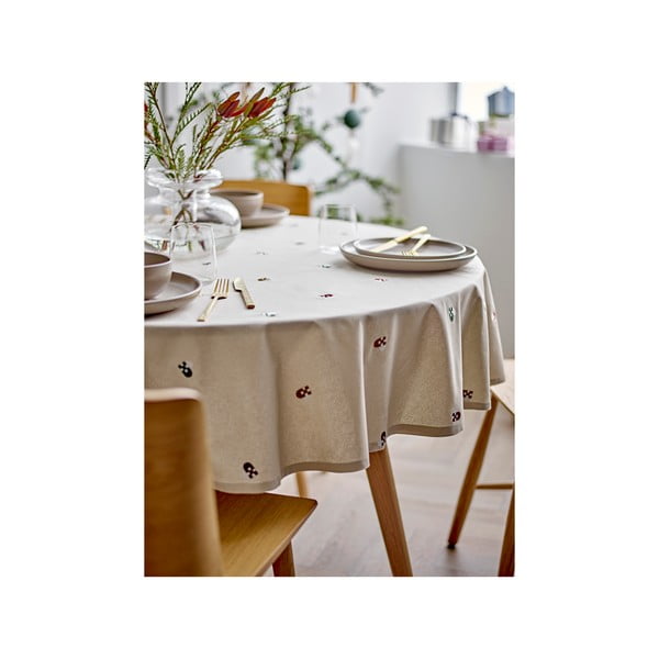 Памучна покривка за маса ø 180 cm Hearts Embloidery – Södahl-image-4