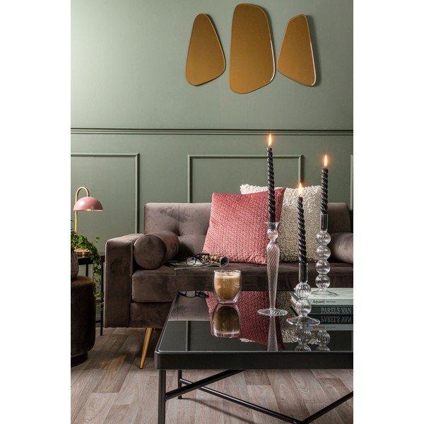 Стъклен свещник Bubbles Swirl - PT LIVING-image-1