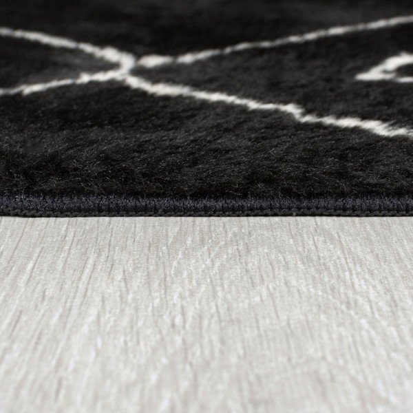 Черен килим подходящ за пране 160x230 cm Imran – Flair Rugs-image-4