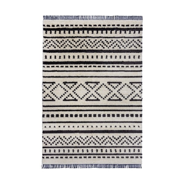 Черно-бял килим 120x170 cm Sabri - Flair Rugs