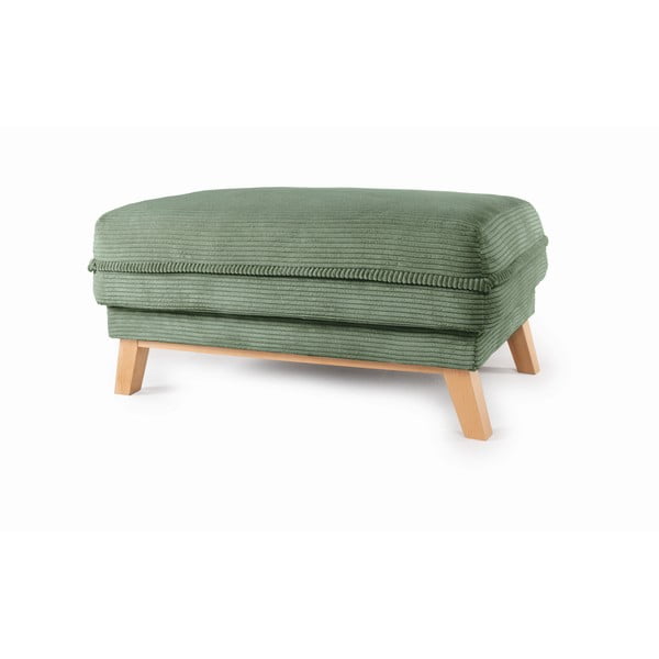 Светлозелена табуретка  от рипсено кадифе Tori – Bonami Selection-image-2