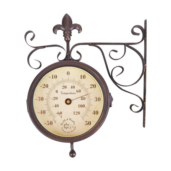 Стенен часовник с термометър Ego Dekor Rustic - Esschert Design-image-3