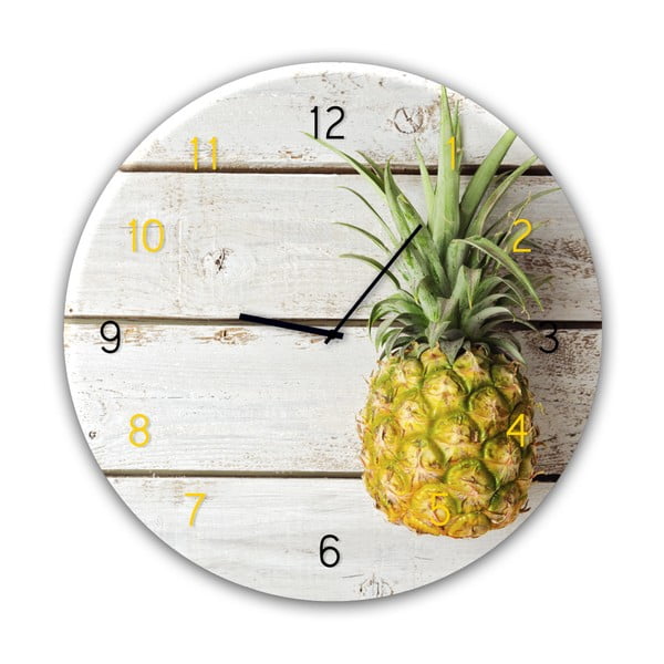 Стенни часовници Glassclock , ⌀ 30 cm Pineapple - Styler