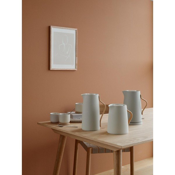 Бежова електрическа кана от неръждаема стомана 1,2 l Emma – Stelton-image-2