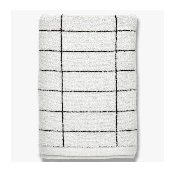 Бяла памучна кърпа 50x100 cm Tile Stone - Mette Ditmer Denmark