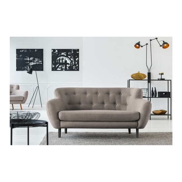 Сив диван с космополитен дизайн , 162 см Hampstead - Cosmopolitan Design-image-4