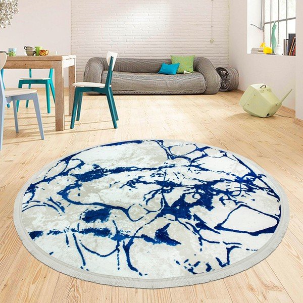 Килим Extravagante Azul, ⌀ 150 cm - Ruby