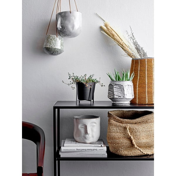 Бяла теракотена саксия , височина 15,5 см Ignacia - Bloomingville-image-1