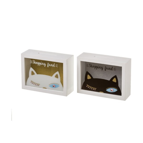 Комплект от 2 касети Unimasa Kitty, 20 x 7 cm - Casa Selección