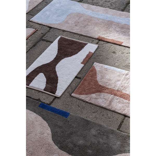 Памучна пътека подходяща за пране тухлен/бежова 70x150 cm Figura – Mette Ditmer Denmark-image-3