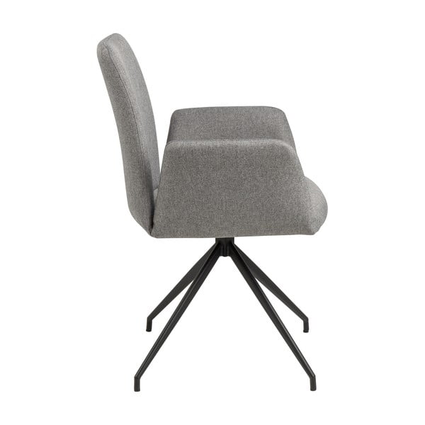 Сив тапициран трапезен стол с подлакътници Naya – Actona-image-4