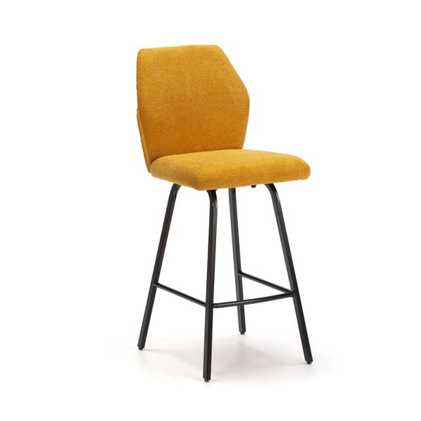 Бар столове в цвят горчица в комплект от 4 броя 65 см Bei - Marckeric