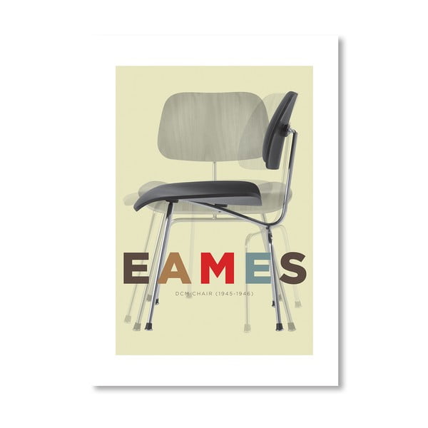 Autorský plakát Eames DCM Chair