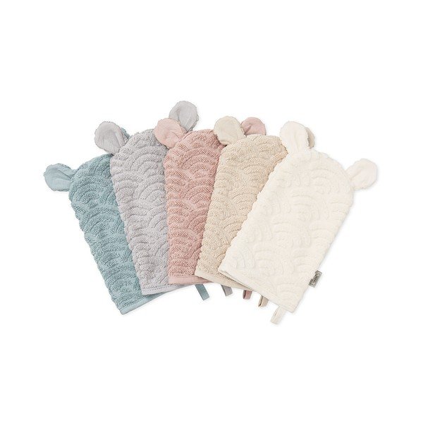 Кърпа за миене от органичен памук в цвят слонова кост 14x22 cm Off-White – Cam Cam Copenhagen-image-2