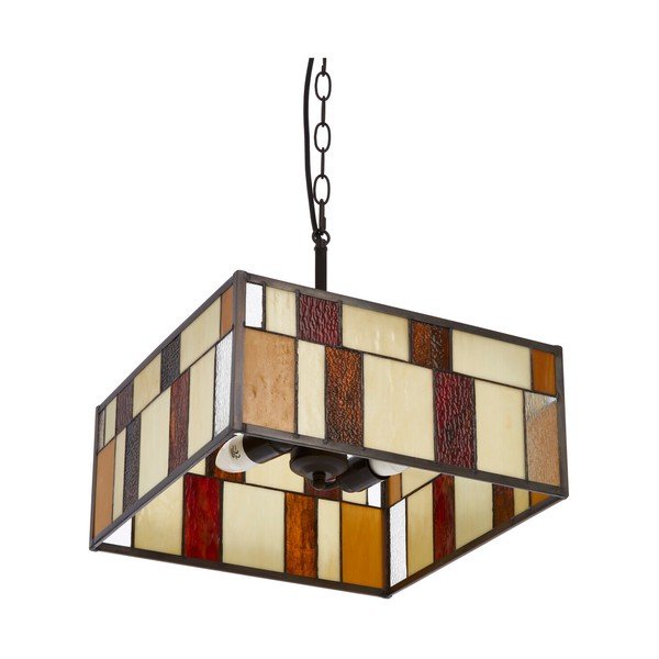Метално висящо осветително тяло със стъклен абажур Waldorf – Premier Housewares-image-2