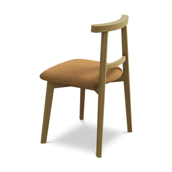 Теракотен трапезен стол от масивна дървесина Ohelo – Makamii-image-3