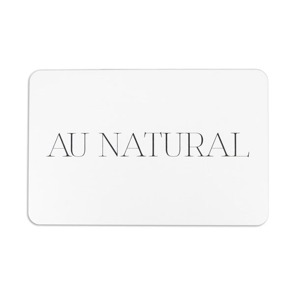 Бяла постелка за баня 39x60 cm Au Natural - Artsy Doormats