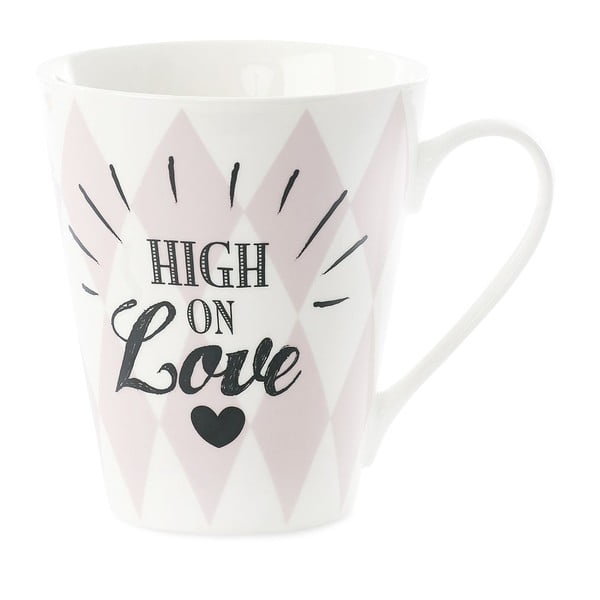 Porcelánový hrnek Miss Étoile Coffee High on Love