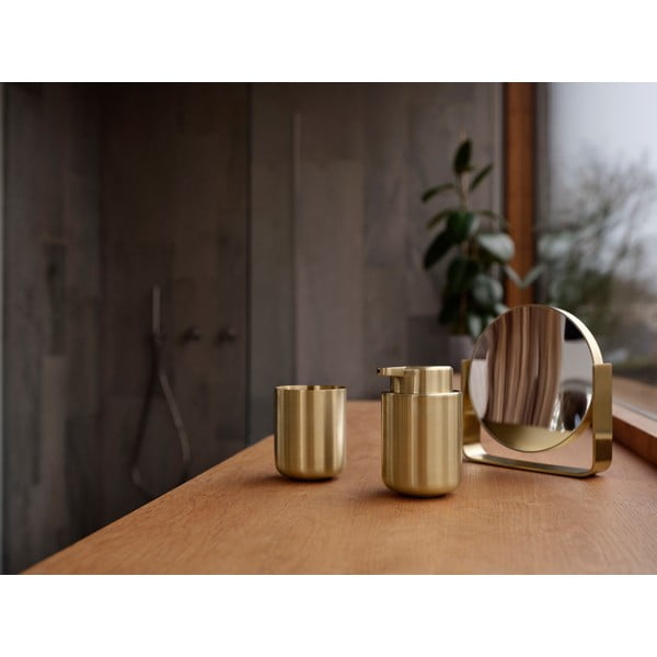 Диспенсер за сапун от неръждаема стомана в месингов цвят 250 ml Ume Brass – Zone-image-1