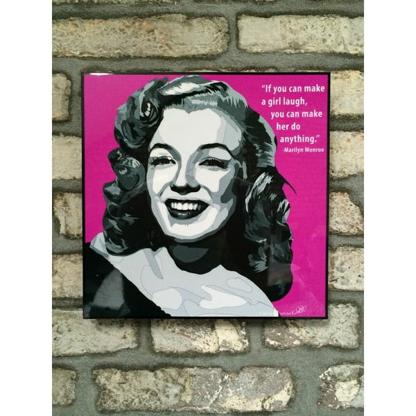 Obraz Marilyn Monroe - If you can make a girl laugh