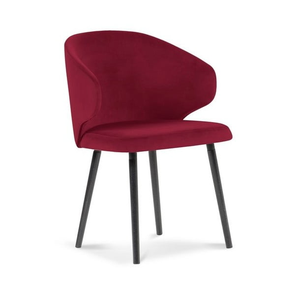 Червен трапезен стол с кадифена тапицерия Nemesis - Windsor & Co Sofas