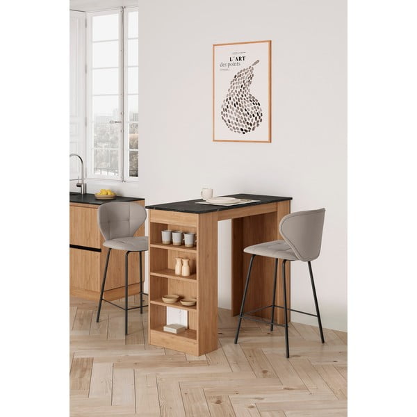 Бежови бар столове в комплект от 2 бр. (височина на седалката 67 cm) Maura – Marckeric-image-1