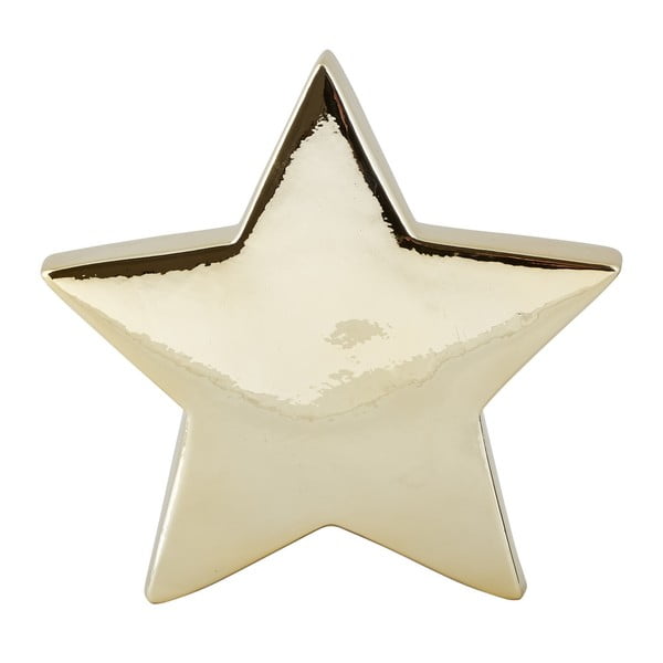 Декоративна керамична фигурка в златисто Керамична звезда, 19 см - KJ Collection