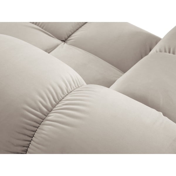 Бежов кадифен модулен диван 282 cm Bellis – Micadoni -image-1
