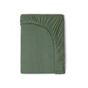 Бебешки зелен памучен чаршаф с ластик , 70 x 140/150 cm - Good Morning