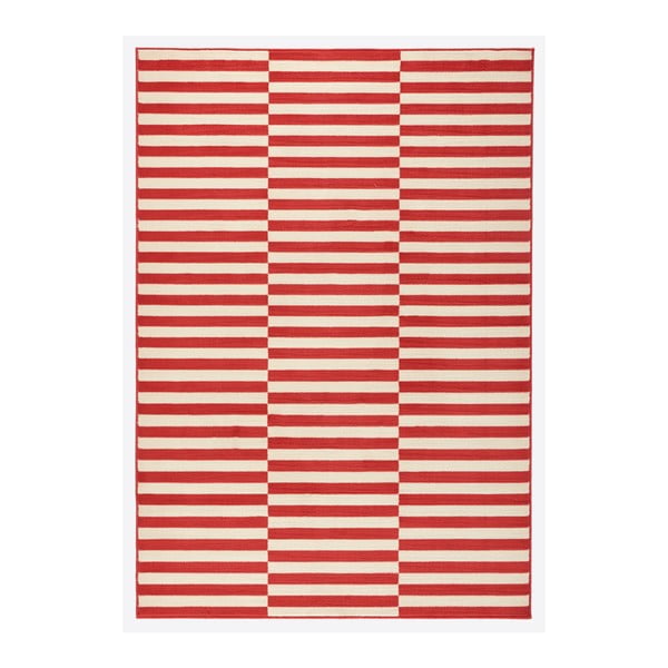 Червен и бял килим Глория , 120 x 170 cm Panel - Hanse Home