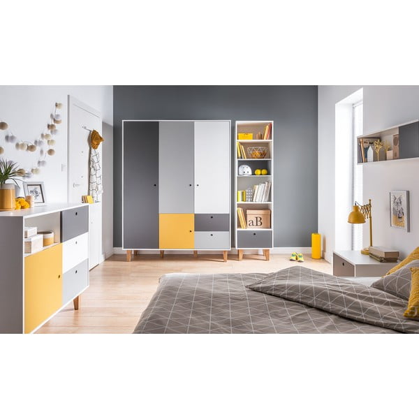 Бели и сиви скринове с жълти детайли Concept - Vox-image-1