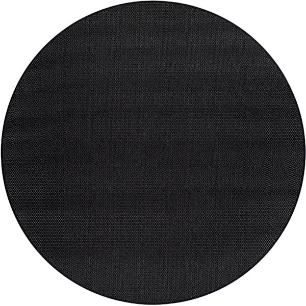 Черен кръгъл килим 160x160 cm Bello™ - Narma