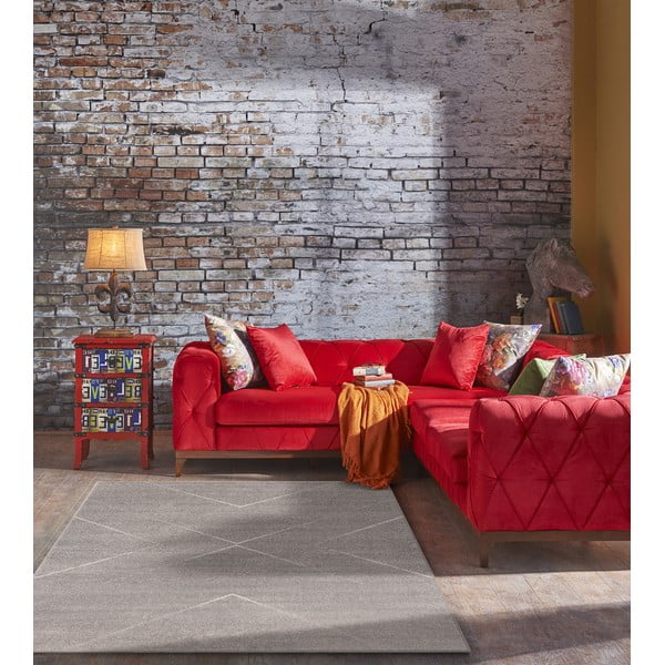 Сив килим 80x160 cm Lori – FD-image-1