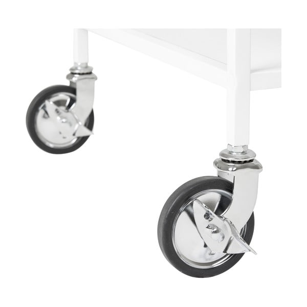 Метална маса за сервиране на колелца 40x68 cm Vita – House Nordic-image-4