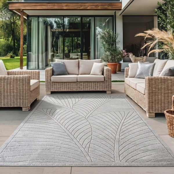 Килим за открито и закрито в сребрист цвят 140x200 cm Nova 1203 – Ayyildiz Carpets-image-1
