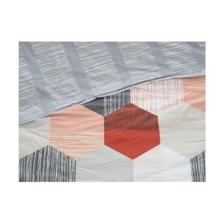 Сиво единично  крепирано спално бельо 140x200 cm Honey Comb – B.E.S.