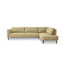 Ъглов диван в цвят жълта охра (десен ъгъл) Hero – Scandic