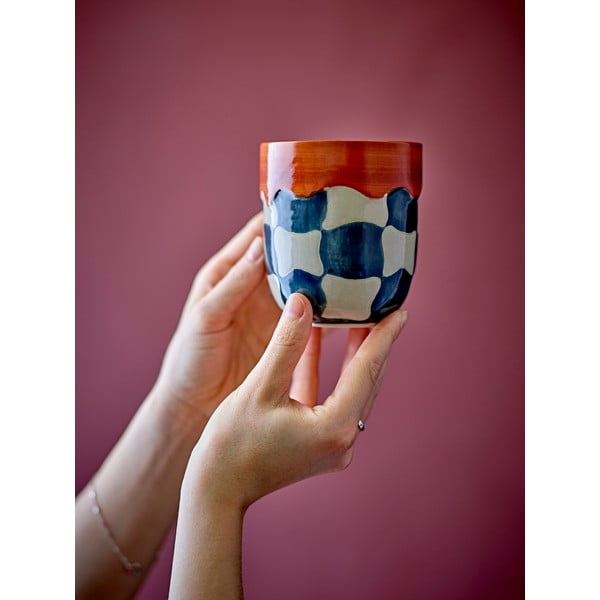 Глинени чаши в комплект от 4 бр. 375 ml Check – Bloomingville-image-1