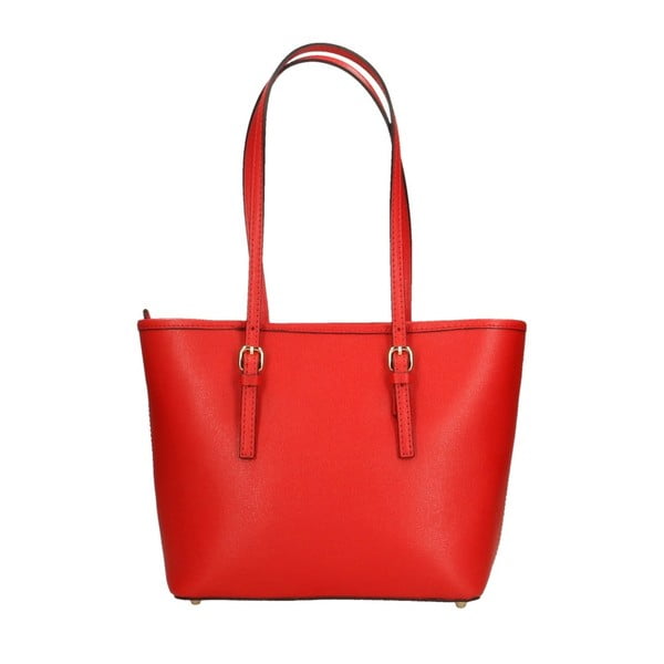 Червена кожена чанта Mina - Roberto Buono