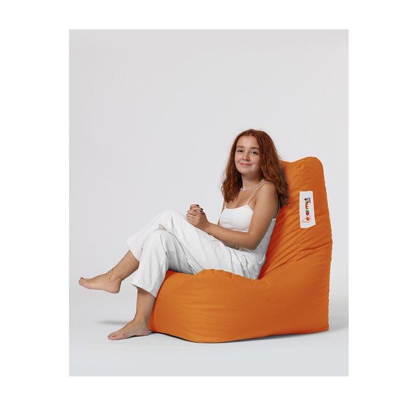 Оранжев чувал за сядане Diamond - Floriane Garden-image-2