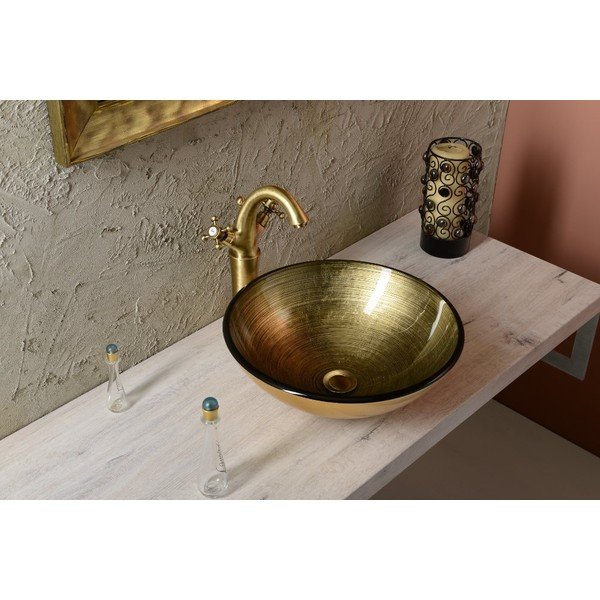 Стояща батерия за мивка в бронзов цвят Antea – Sapho-image-2