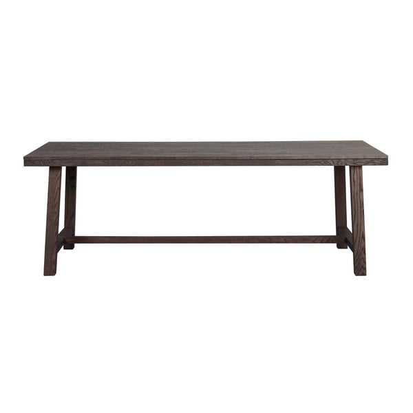 Тъмнокафява дъбова маса за хранене , 220 x 95 cm Brooklyn - Rowico-image-4