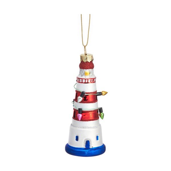 Стъклена коледна украса Lighthouse – Sass & Belle